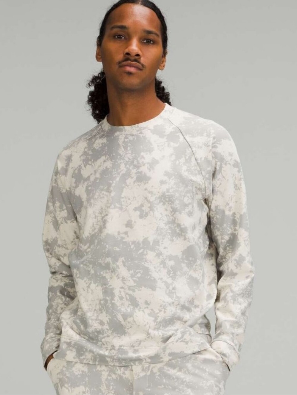 Lululemon Neutral Tie-Dye City Sweat Crew Sweatshirt L